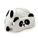 Pluszowa poduszka podróżna z opaską na oczy Relaxeazzz - Panda