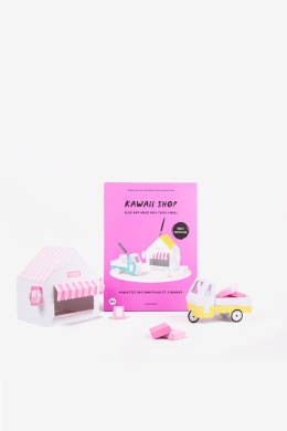 Papierowy model do składania i kolorowania - Kawaii Shop
