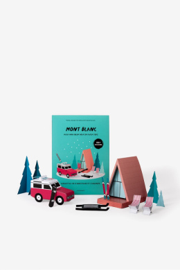 Papierowy model do składania i kolorowania - Mont Blanc