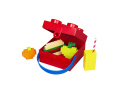 Lunchbox klocek LEGO® z rączką (Czerwony)