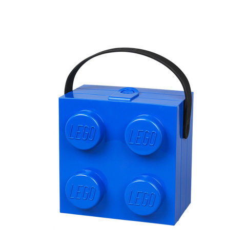 Lunchbox klocek LEGO® z rączką (Niebieski)