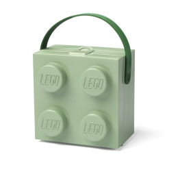 Lunchbox klocek LEGO® z rączką (Oliwkowy)