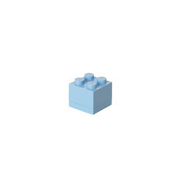 Minipudełko klocek LEGO® 4 (Jasnoniebieskie)