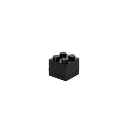 Minipudełko klocek LEGO® 4 (Czarne)