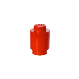Okrągły pojemnik klocek LEGO® Brick 1 (Czerwony)