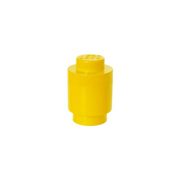 Okrągły pojemnik klocek LEGO® Brick 1 (Żółty)