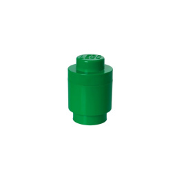 Okrągły pojemnik klocek LEGO® Brick 1 (Zielony)