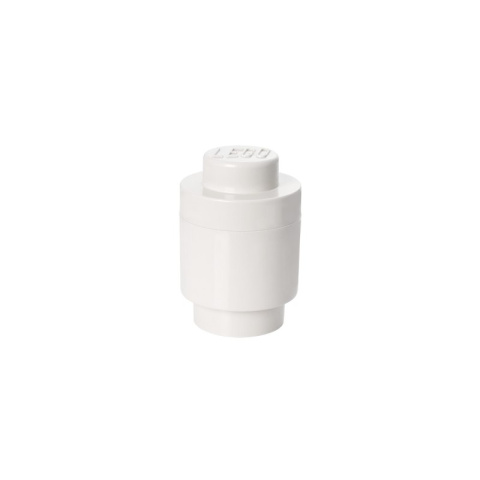 Okrągły pojemnik klocek LEGO® Brick 1 (Biały)