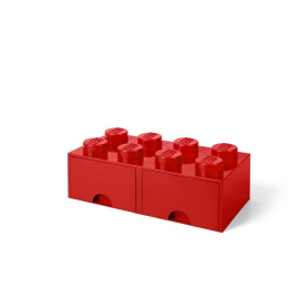 Szuflada klocek LEGO® Brick 8 (Czerwony)