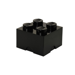 Pojemnik klocek LEGO® Brick 4 (Czarny)
