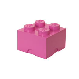 Pojemnik klocek LEGO® Brick 4 (Różowy)
