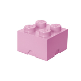 Pojemnik klocek LEGO® Brick 4 (Jasnoróżowy)