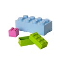 Minipudełko klocek LEGO® 8 (Jasnoniebieskie)