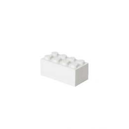 Minipudełko klocek LEGO® 8 (Białe)