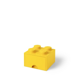 Szuflada klocek LEGO® Brick 4 (Żółty)