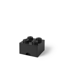 Szuflada klocek LEGO® Brick 4 (Czarny)