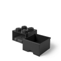 Szuflada klocek LEGO® Brick 4 (Czarny)
