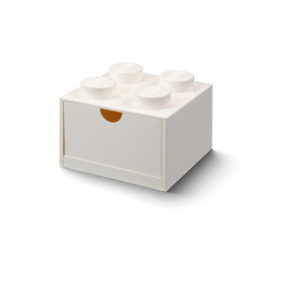 Szufladka na biurko klocek LEGO® Brick 4 (Biały)