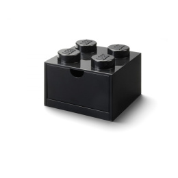 Szufladka na biurko klocek LEGO® Brick 4 (Czarny)