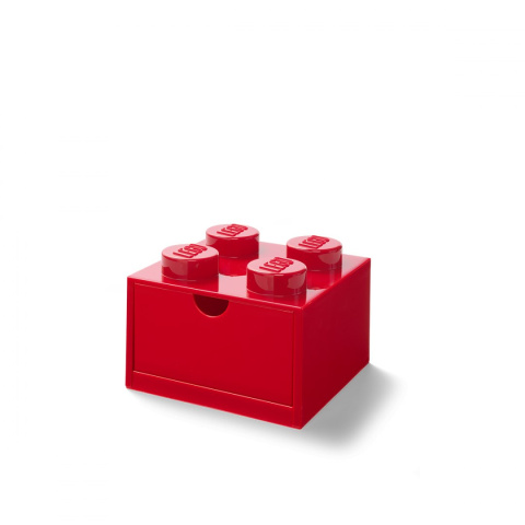 Szufladka na biurko klocek LEGO® Brick 4 (Czerwony)