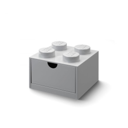 Szufladka na biurko klocek LEGO® Brick 4 (Szary)