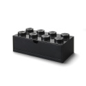 Szufladka na biurko klocek LEGO® Brick 8 (Czarny)
