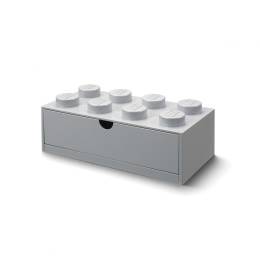 Szufladka na biurko klocek LEGO® Brick 8 (Szary)