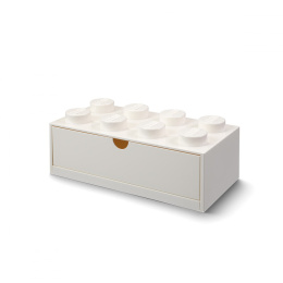 Szufladka na biurko klocek LEGO® Brick 8 (Biały)