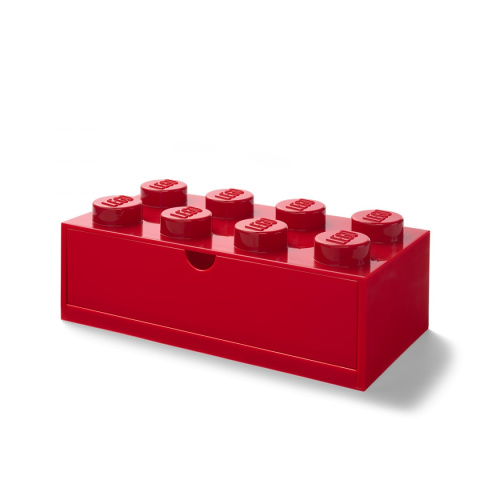 Szufladka na biurko klocek LEGO® Brick 8 (Czerwony)