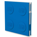 Kwadratowy notatnik LEGO® z długopisem (Niebieski)