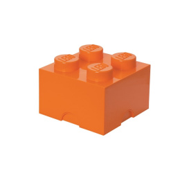 Pojemnik klocek LEGO® Brick 4 (Pomarańczowy)