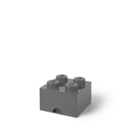 Szuflada klocek LEGO® Brick 4 (Ciemnoszary)