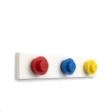 Wieszaki LEGO® na listwie (Czerwony, niebieski, żółty)