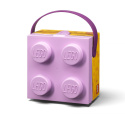 Lunchbox klocek LEGO® z rączką (Fioletowy)