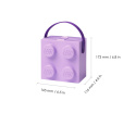 Lunchbox klocek LEGO® z rączką (Fioletowy)