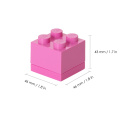Minipudełko klocek LEGO® 4 (Różowe)