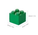 Minipudełko klocek LEGO® 4 (Zielone)