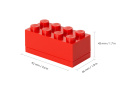 Minipudełko klocek LEGO® 8 (Czerwone)