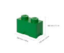 Pojemnik klocek LEGO® Brick 2 (Zielony)