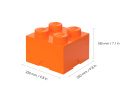 Pojemnik klocek LEGO® Brick 4 (Pomarańczowy)