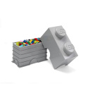 Pojemnik klocek LEGO® Brick 2 (Szary)