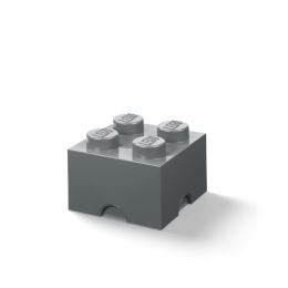Pojemnik klocek LEGO® Brick 4 (Ciemnoszary)