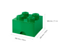 Szuflada klocek LEGO® Brick 4 (Zielony)