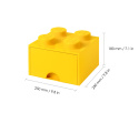 Szuflada klocek LEGO® Brick 4 (Żółty)