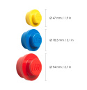 Wieszaki LEGO® (Czerwony, niebieski, żółty)