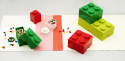 Pojemnik klocek LEGO® Brick 2 (Zielony)
