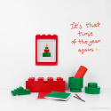 Przezroczysta butelka LEGO® 500 ml (Czerwona)