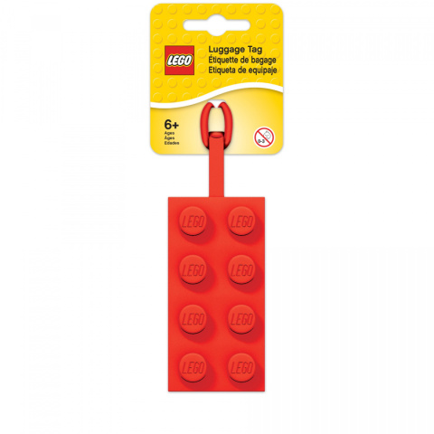Zawieszka do bagażu Klocek LEGO® (Czerwony)