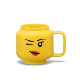Kubek ceramiczny mała głowa LEGO® - Dziewczynka (Oczko) - online