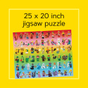 Puzzle LEGO® Minifigure Rainbow (1000 elementów)